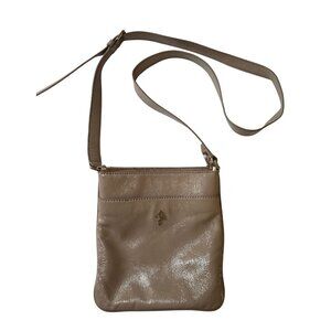 Cole Haan Tan Leather Crossbody Bag With Adjustable Strap